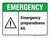 Emergency: Emergency Preparedness Kit ANSI Landscape - Wall Sign
