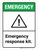 Emergency: Emergency Response Kit ANSI Portrait - Wall Sign