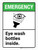 Emergency: Eye Wash Bottles Inside ANSI Portrait - Wall Sign