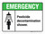 Emergency: Pesticide Decontamination Shower ANSI Landscape - Wall Sign
