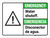 Emergency: Water Shutoff Spanish ANSI Landscape - Wall Sign