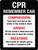 CPR Remember CAB Compression Airway Breathing Portrait - Wall Sign