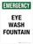 Emergency: Eye Wash Fountain Portrait - Wall Sign