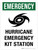 Emergency: Hurricane Emergency Kit Station Portrait - Wall Sign