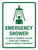 Emergency Shower - In Case of Chemical Splash Portrait - Wall Sign