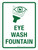 Eye Wash Fountain Portrait - Wall Sign