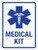 Medical Kit with Icon Portrait - Wall Sign