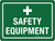 Safety Equipment Landscape - Wall Sign