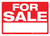 For Sale Red Landscape - Wall Sign