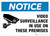 Notice: Video Surveillance On Premises - Wall Sign