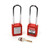Red 76mm Steel Shackle Lockout Padlock – Keyed Different 