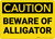 Caution: Beware Of Alligator - Wall Sign