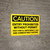 Caution: Entry Prohibited Without Permit Test for O2 Deficiency - Wall Sign