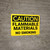 Caution: Flammable Materials No Smoking - Wall Sign