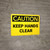 Caution: Keep Hands Clear - Wall Sign