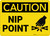 Caution: Nip Point - Wall Sign