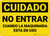 Caution: Do Not Enter When Machinery is in Use Spanish - Wall Sign