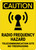 Caution: Radio Frequency Hazard Telecommunication Site - Wall Sign