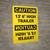 Caution: 13'6" High Trailer Mirrored - Wall Sign