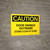Caution: Door Swings Outward Stand Clear Of Door - Wall Sign