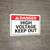Danger: High Voltage Keep Out Text Only - Wall Sign