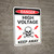Danger: High Voltage Skull and Lightning Portrait - Wall Sign