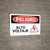 Danger: Spanish High Voltage Alto Voltaje with Hazard Icon - Wall Sign