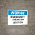 Notice: Emergency Eyewash Station - Wall Sign