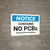 Notice: Public Health Contains No PCBs - Wall Sign