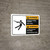 Warning: Hazardous Voltage Overhead Bilingual Spanish - Wall Sign