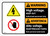 Warning: High Voltage Keep Out Bilingual Spanish - Wall Sign