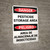 Danger: Pesticide Storage Area Bilingual Spanish - Wall Sign