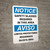 Notice: Safety Glasses Required Area Bilingual Spanish - Wall Sign