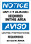Notice: Safety Glasses Required Area Bilingual Spanish - Wall Sign