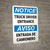 Notice: Truck Driver Entrance Entrada De Camionero Bilingual Spanish - Wall Sign