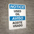 Notice: Used Oil Bilingual Spanish - Wall Sign