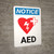Notice: AED Portrait with Icon - Wall Sign