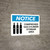 Notice: Compressed Gas Cylinder Storage Area with Icon - Wall Sign