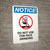 Notice: Do Not Use For Face Grinding with Icon - Wall Sign