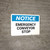 Notice: Emergency Conveyor Stop - Wall Sign