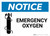 Notice: Emergency Oxygen with Icon - Wall Sign