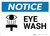 Notice: Eye Wash with Icon - Wall Sign