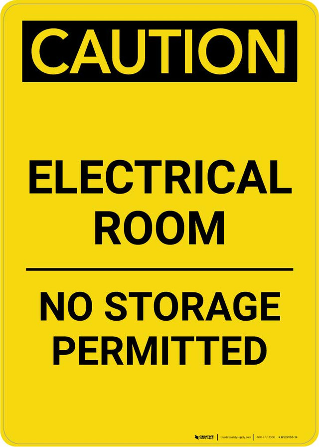 No Storage Signs Creative Safety Supply