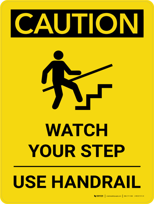 Stair Safety Signs Creative Safety Supply
