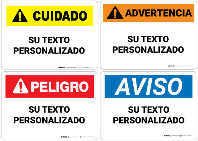 Create Custom ANSI Spanish Sign | Creative Safety Supply