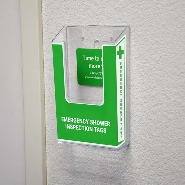 Emergency Shower Inspection Tags Tag Holder Creative Safety Supply