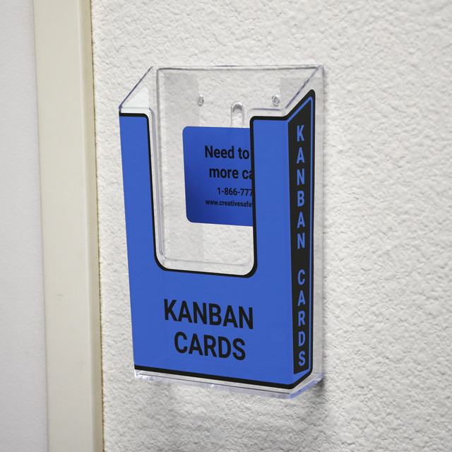 Blue Kanban Tag Holder Creative Safety Supply