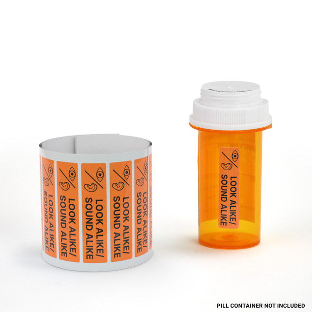 Look Alike Sound Alike - Pharmaceutical Auxiliary Label