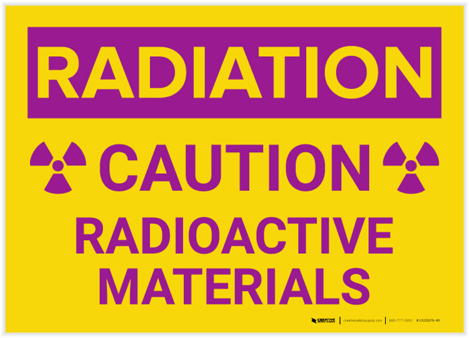 Radioactive Labels Creative Safety Supply