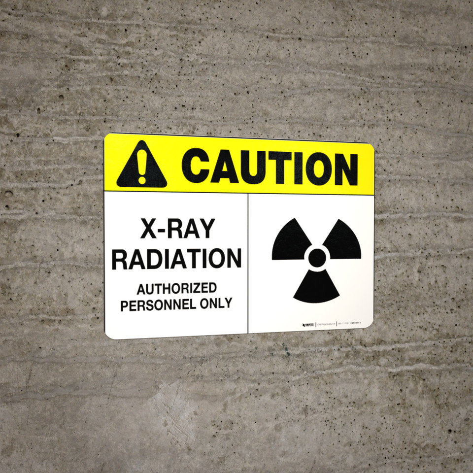 X-Ray Radiation - Wall Sign